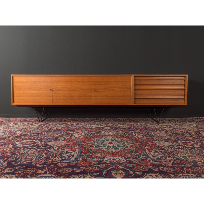 Vintage walnut veneer sideboard 1950s