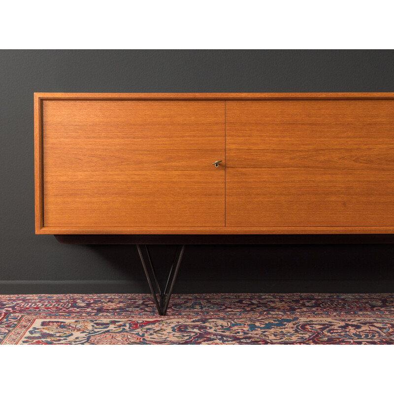 Vintage walnut veneer sideboard 1950s