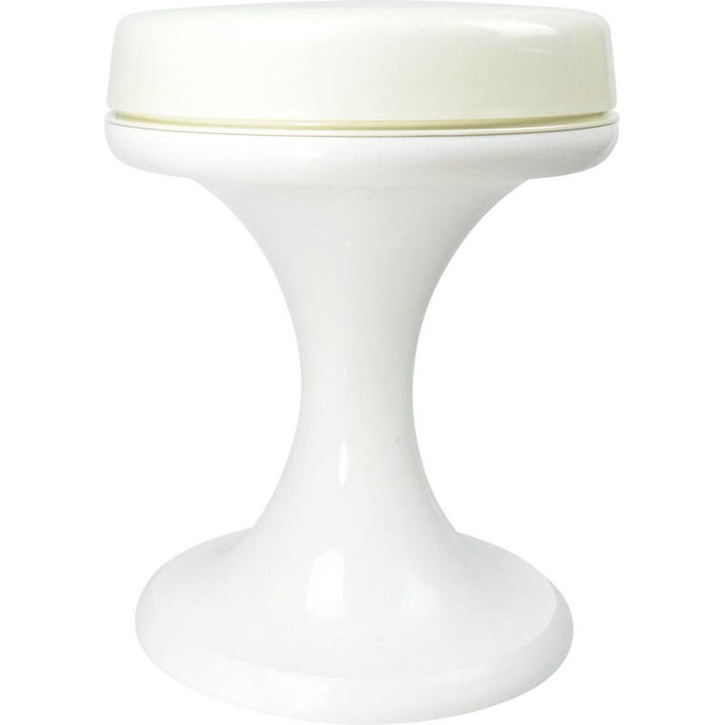 Vintage white stool Germany 1970s