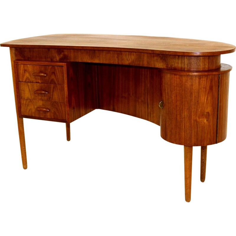 Vintage scandinavian teak desk Denmark 1960s