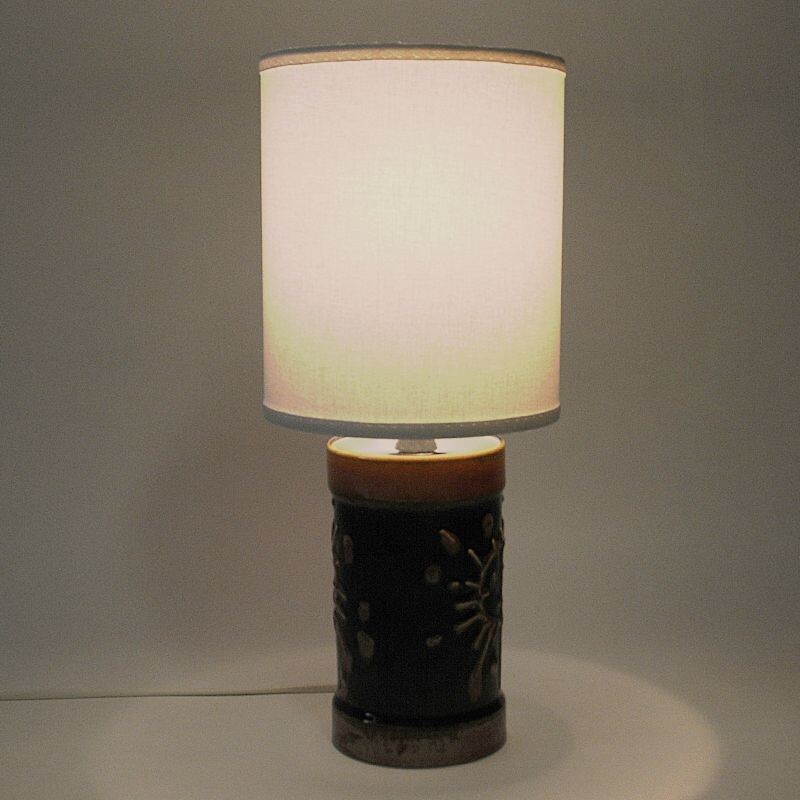 Lampe de table vintage en céramique par Carl Harry Stålhane, Suède 1960