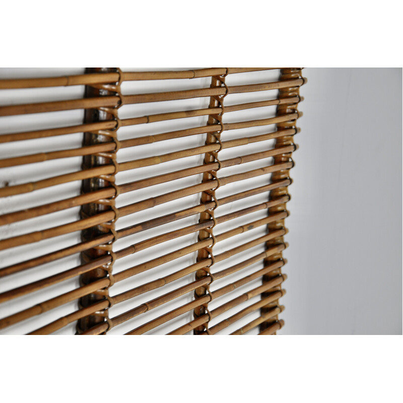 Vintage Rattan Coat Rack 1960s