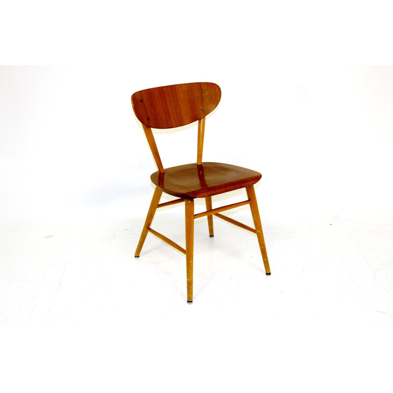 Vintage teak chair Sweden 1950s