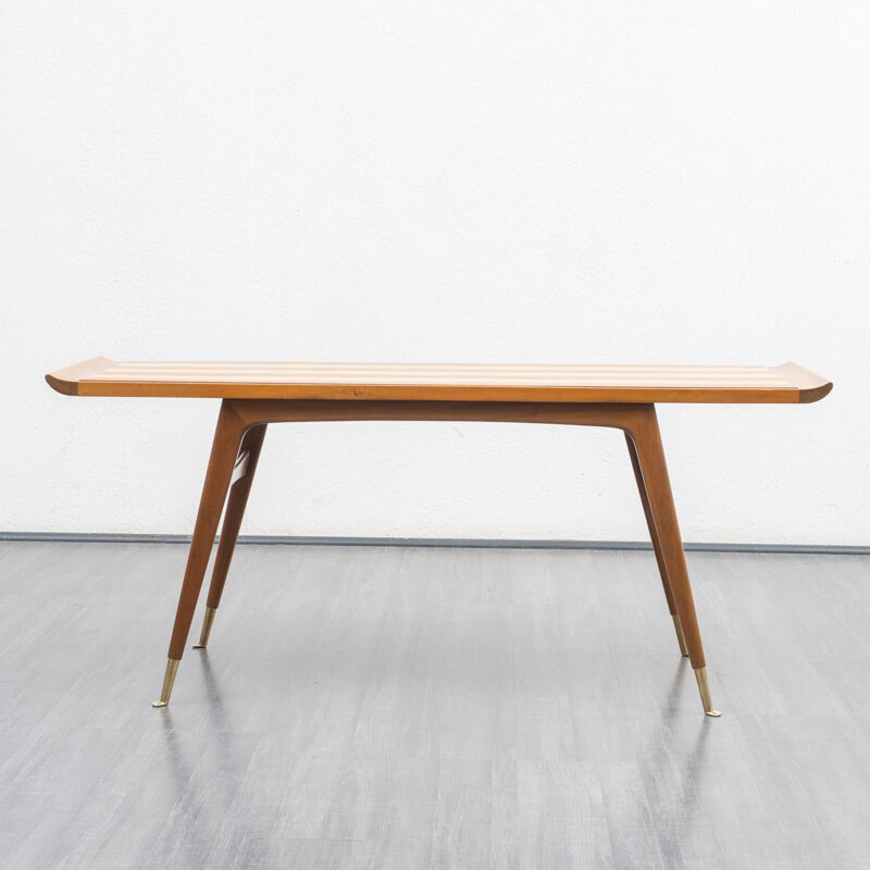 Vintage coffee table, two-tone 1950s