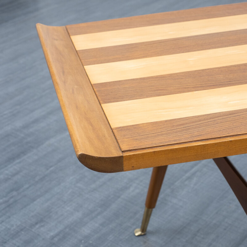 Vintage coffee table, two-tone 1950s