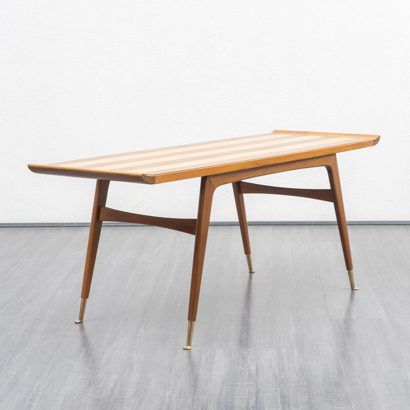 Vintage coffee table, two-tone 1950s