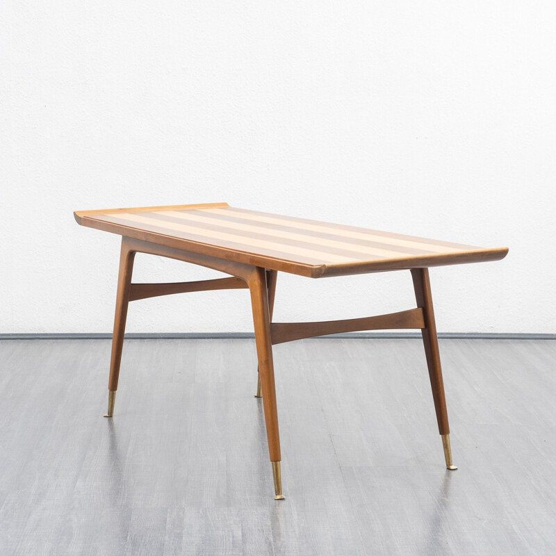 Vintage coffee table, two-tone 1950s