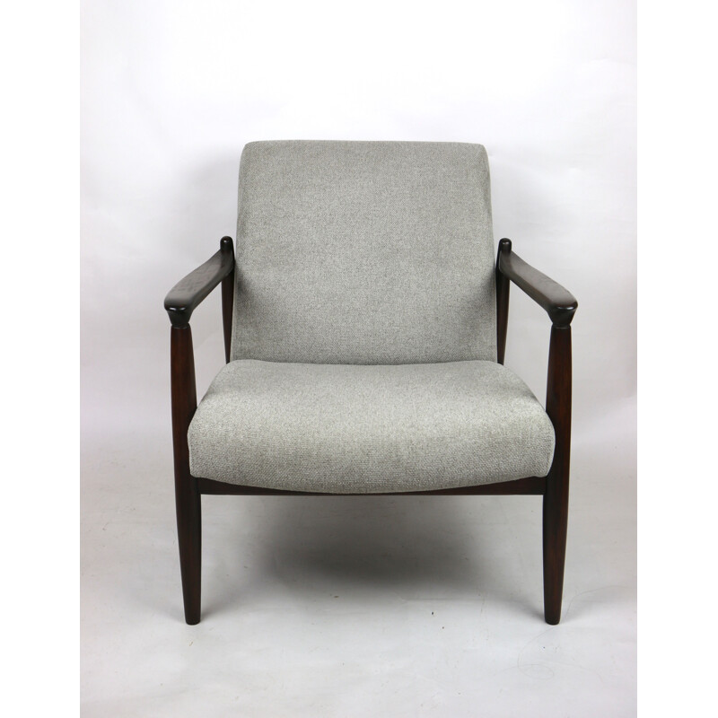  vintage armchair grey  by Edmund Homa 1970s