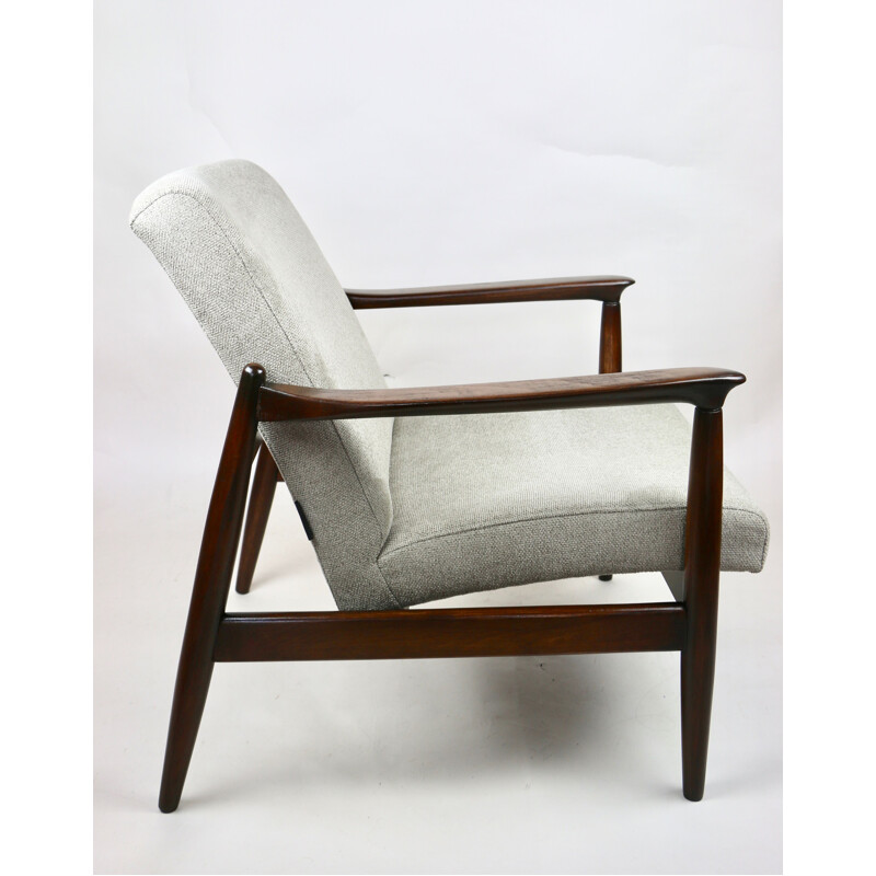  vintage armchair grey  by Edmund Homa 1970s