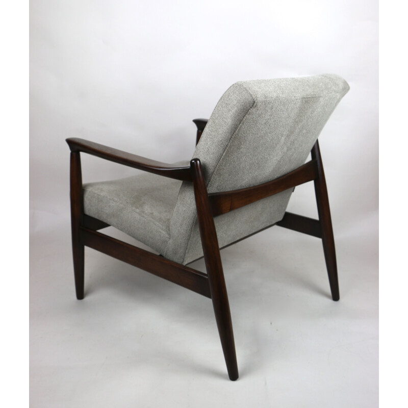  vintage armchair grey  by Edmund Homa 1970s