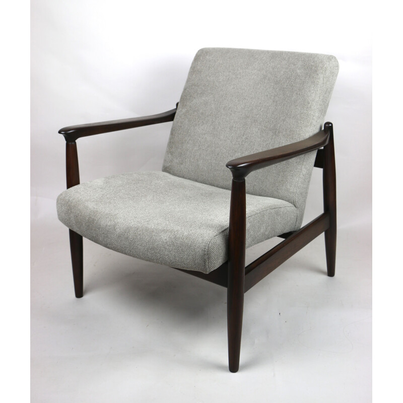  vintage armchair grey  by Edmund Homa 1970s