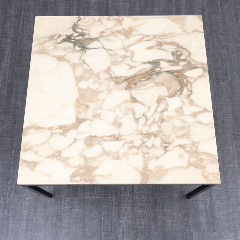 Vintage minimalist marble coffee table 1960s