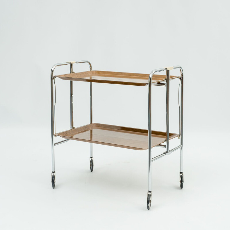 Vintage folding serving trolley 1970s