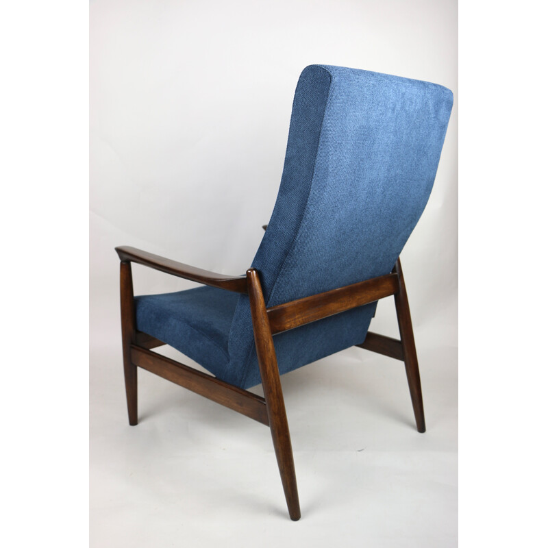 Sillón vintage en azul de Edmund Homa, 1970