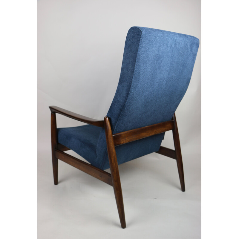 Vintage armchair in blue by Edmund Homa, 1970