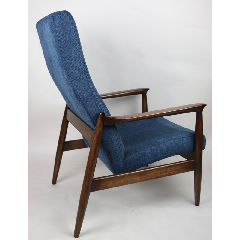 Vintage armchair in blue by Edmund Homa, 1970