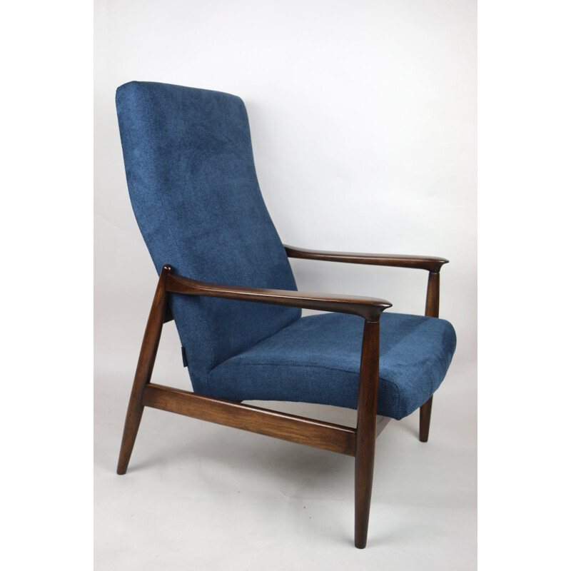 Vintage armchair in blue by Edmund Homa, 1970