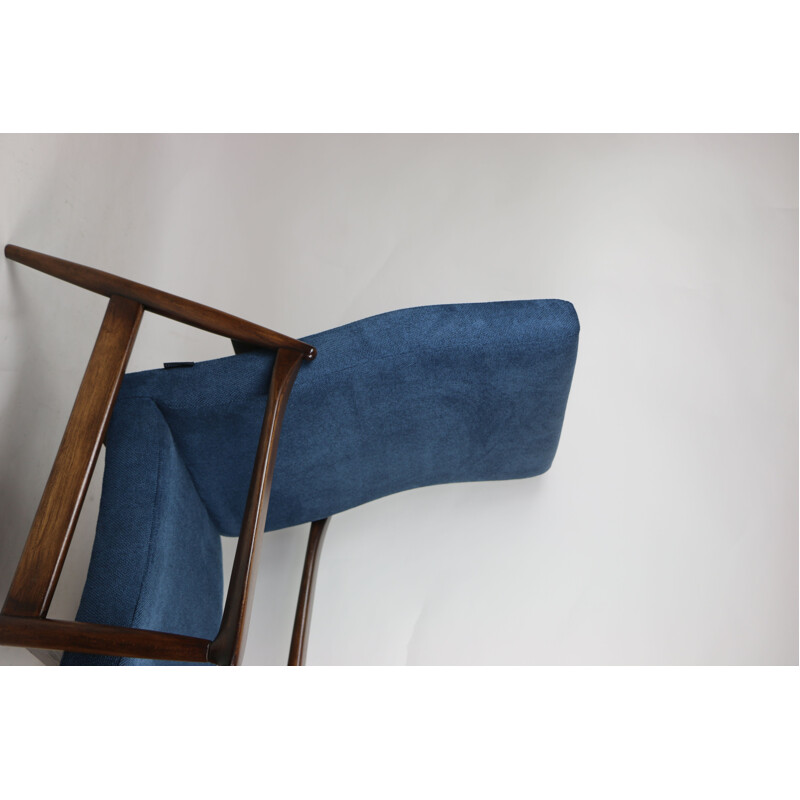 Vintage armchair in blue by Edmund Homa, 1970