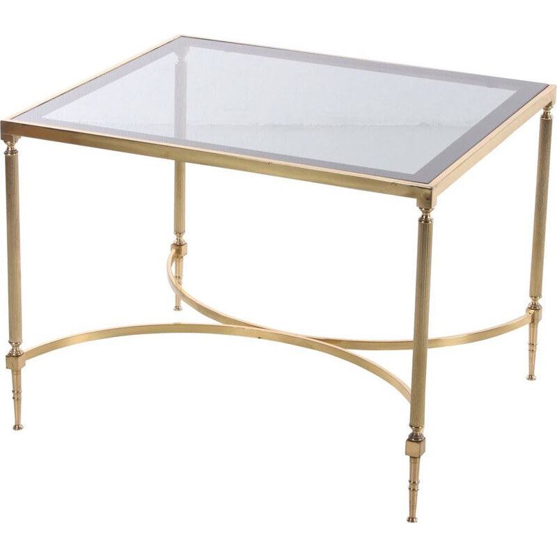 Vintage gold side table in Hollywood Regency style