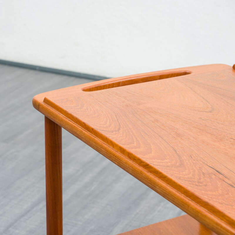 Vintage scandinavian  teak serving trolley 1960s