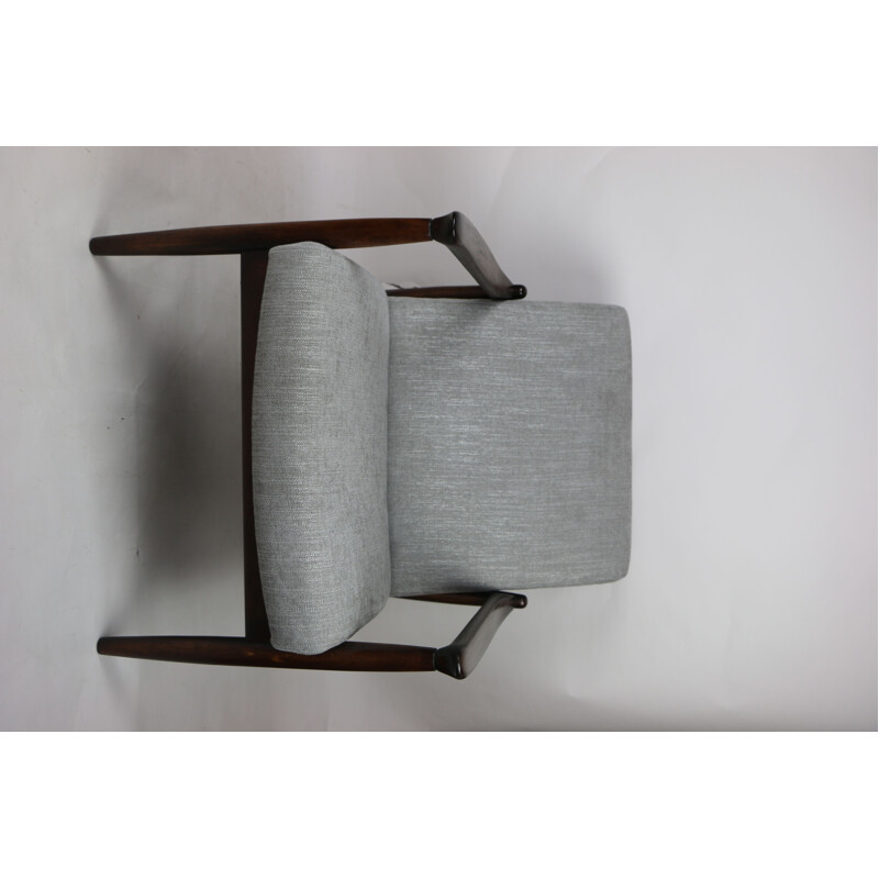 Vintage light grey armchair by Edmund Homa 1970s