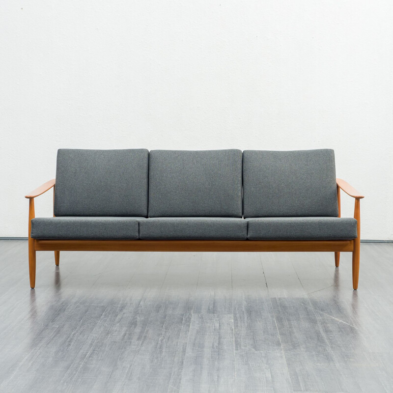 Vintage beechwood sofa 1960s