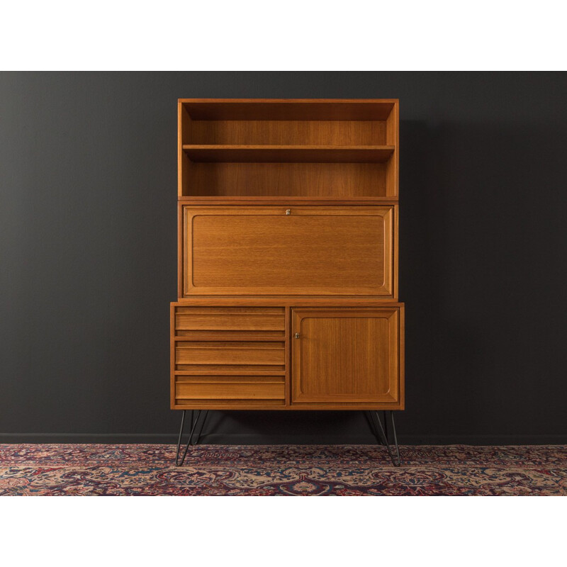 Vintage teak veneer desk Denmark 1960s