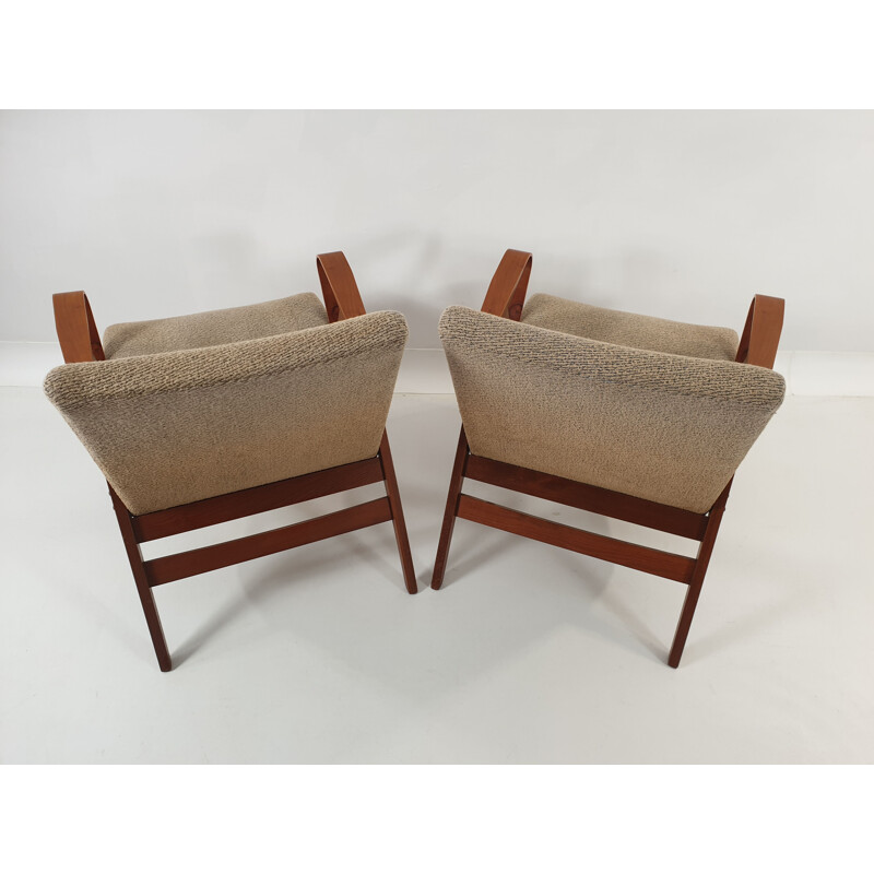 Pair of vintage armchairs by Franz Jirák for Tatra 1960s