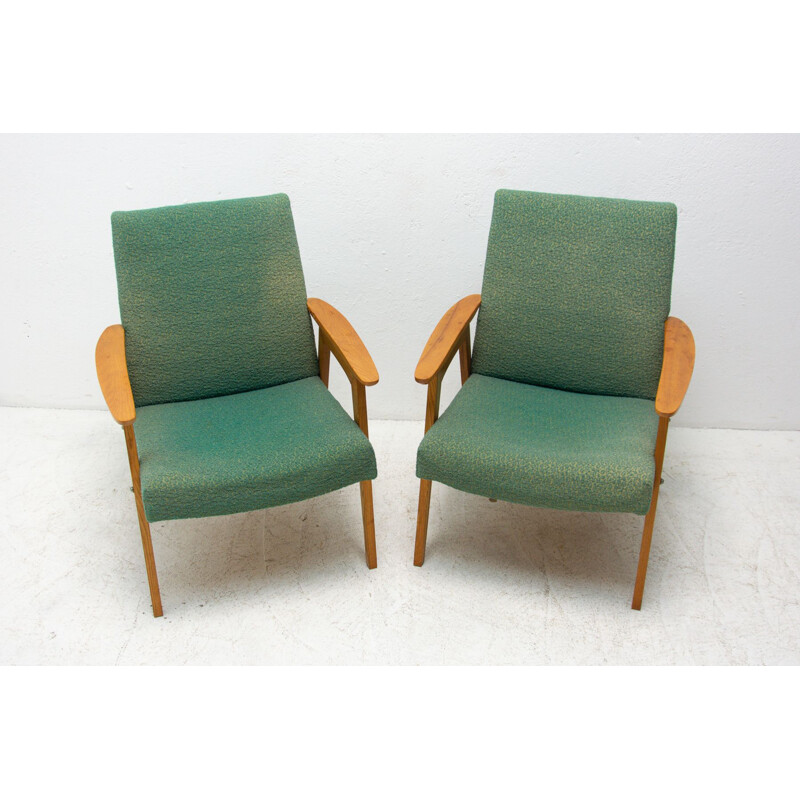  Ein Paar Vintage-Sessel aus Bugholz von Jaroslav Šmídek 1960