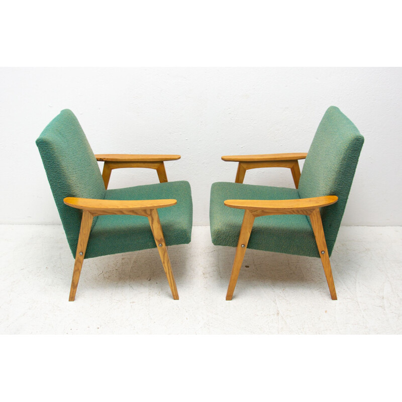  Paire de fauteuils vintage en bois courbé par Jaroslav Šmídek 1960