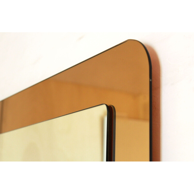 Vintage gold wall mirror 1970s