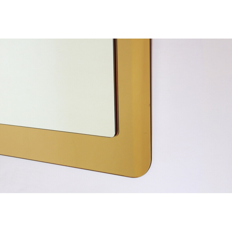 Vintage gold wall mirror 1970s