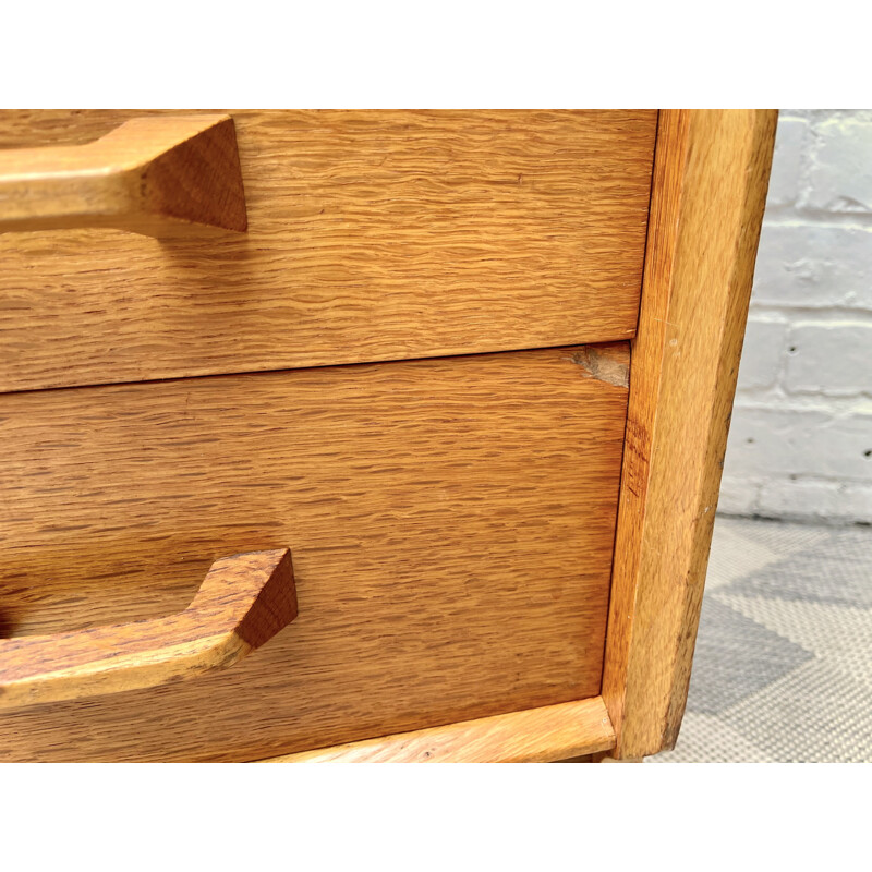 Vintage table with  teak mirror