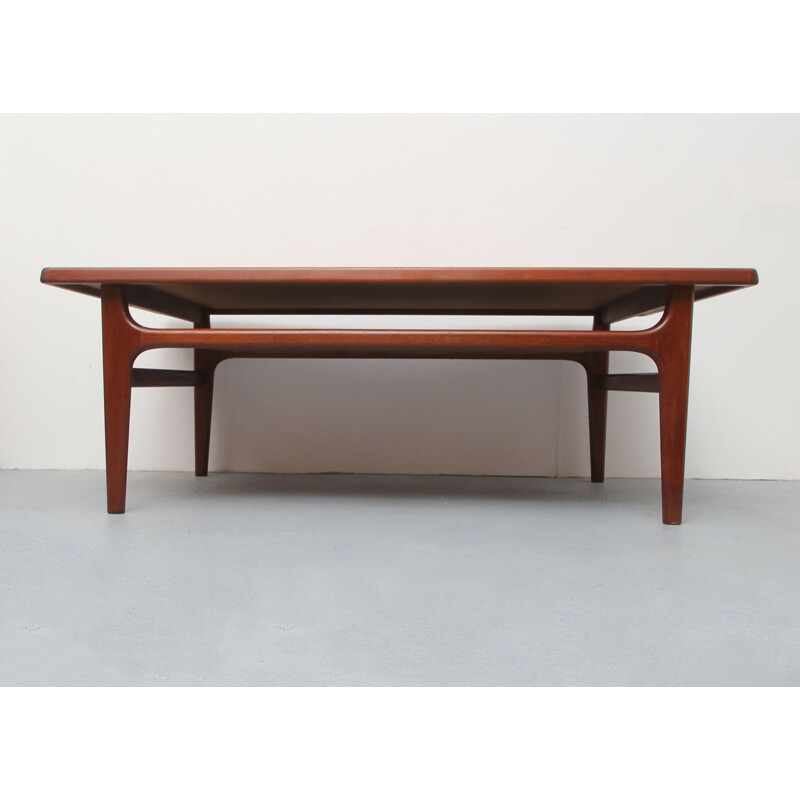 Vintage teak coffee table by Niels Bach for AS Möbler Denmark 1960s