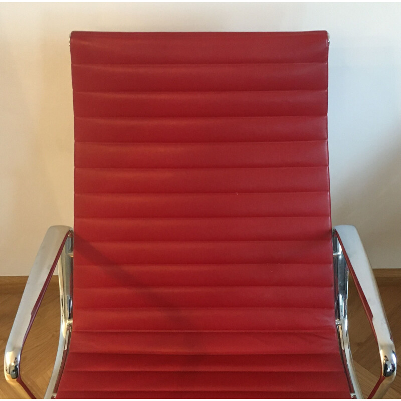 Pair of vintage leather chairs 1958s