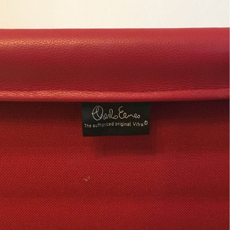 Pareja de sillas de cuero vintage 1958