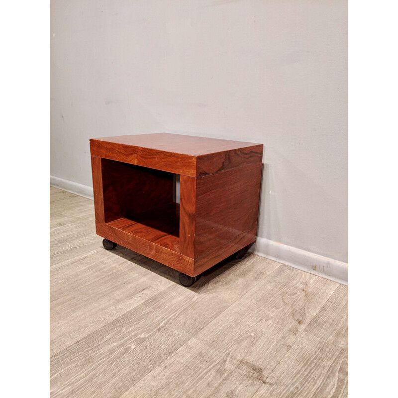 Pair of vintage mobile bedside tables