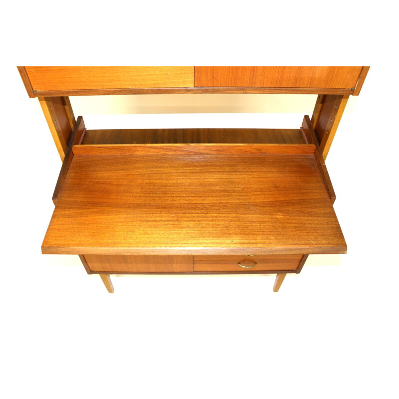 Vintage Swedish teak desk 1960s