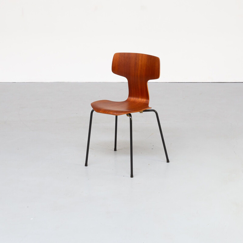 Ensemble de 4 chaises hammer  vintage par Arne Jacobsen 1960