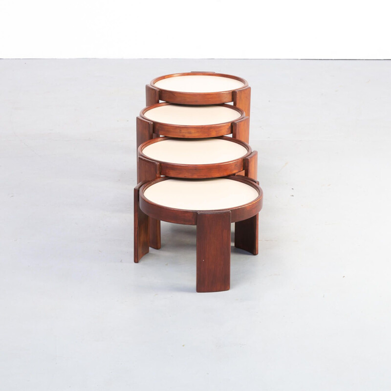 Vintage stacking tables Gianfranco Frattini  1970s