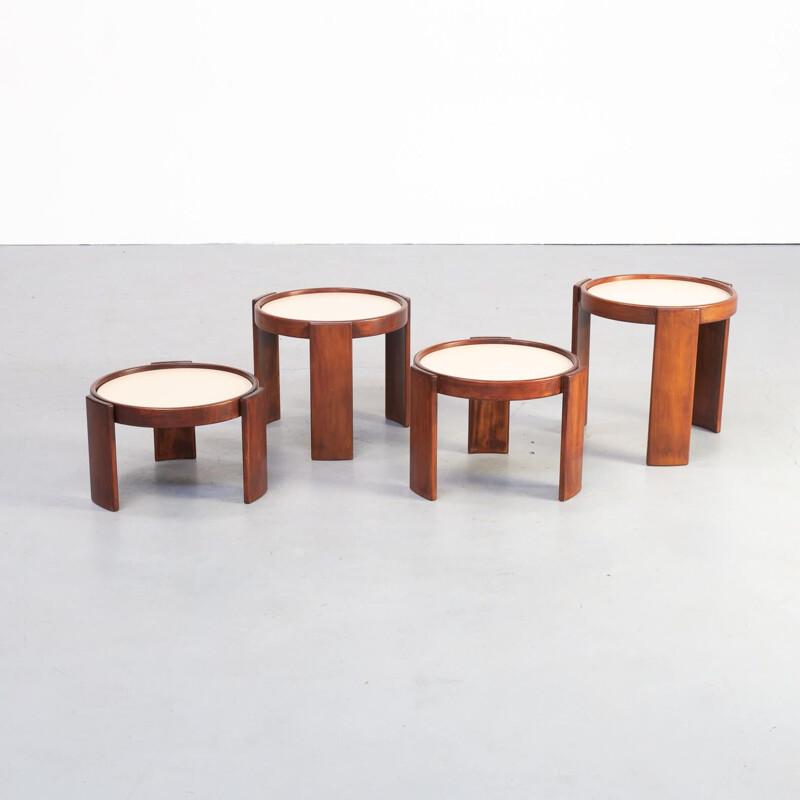 Vintage stacking tables Gianfranco Frattini  1970s