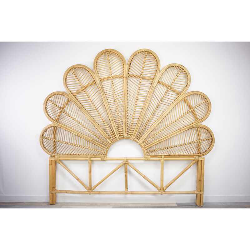 Vintage Rattan Headboard