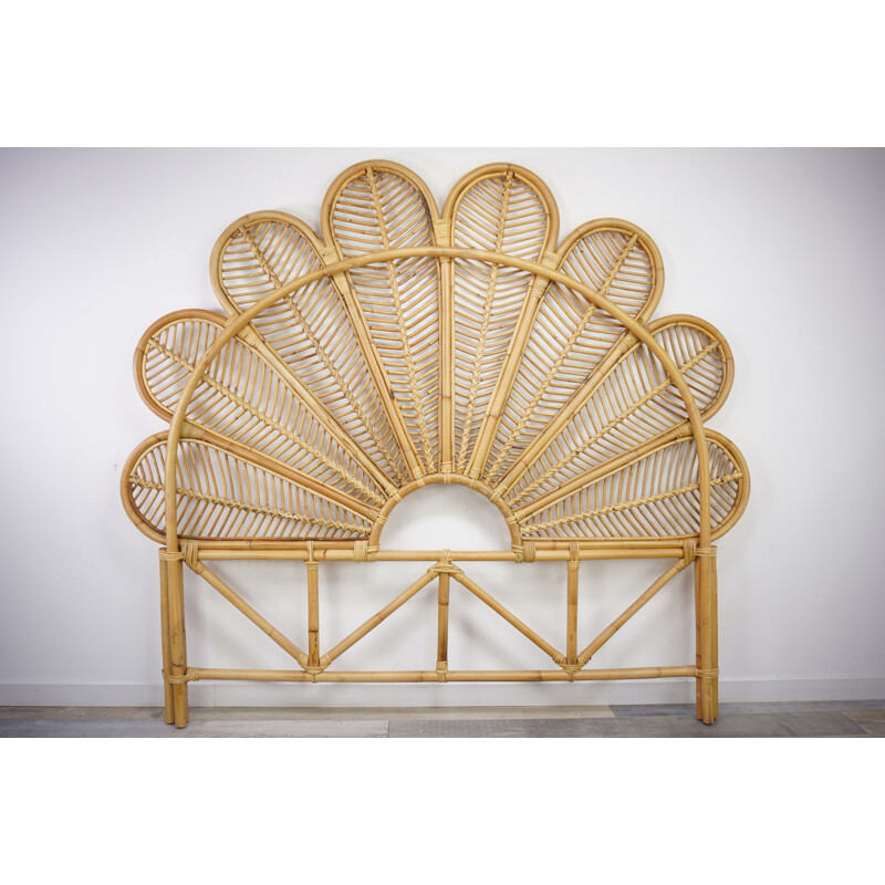 Vintage Rattan Headboard