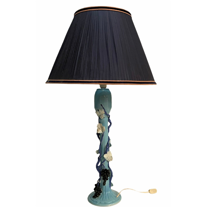 Lampe de table vintage en céramique de Capodimonte