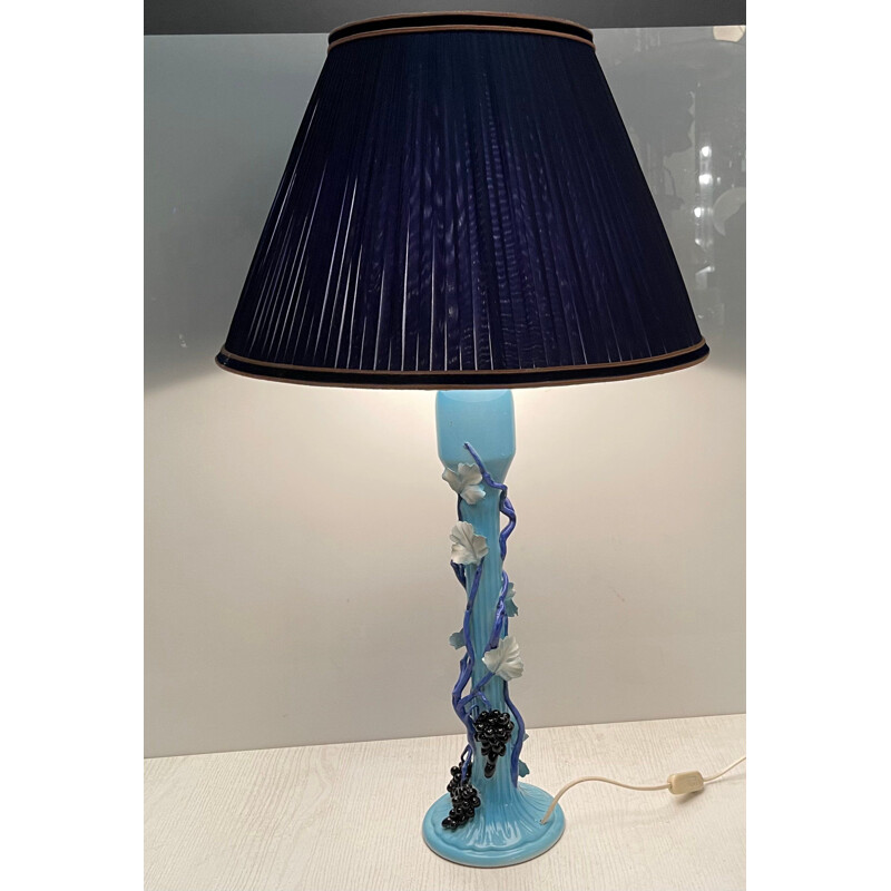 Vintage ceramic table lamp by Capodimonte