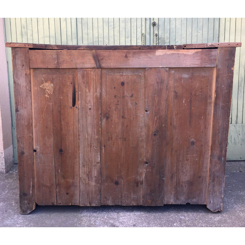 Vintage solid wood workbench 1950s