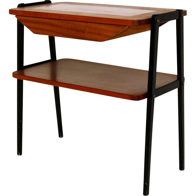 Table d’appoint en acajou, Suède, 1950