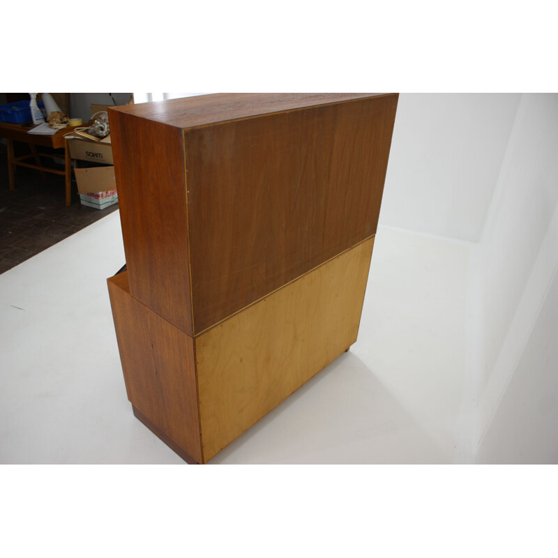 Vintage teak cabinet bookcase, Denmark 1960