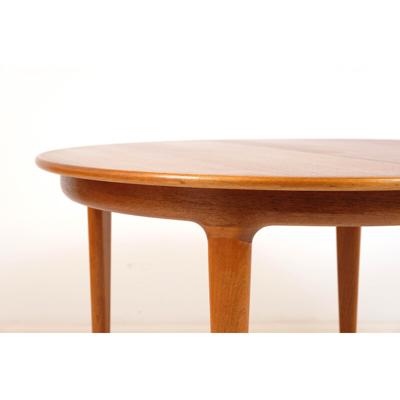 Vintage teak extension table by J. Andersen 1960s