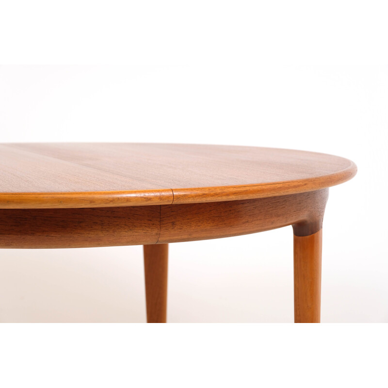 Vintage teak extension table by J. Andersen 1960s